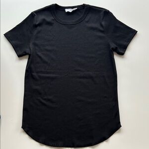 Women's Black Short-Sleeve Crew Tee